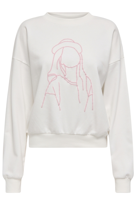 Only onlodessa l/s o-neck box ub swt